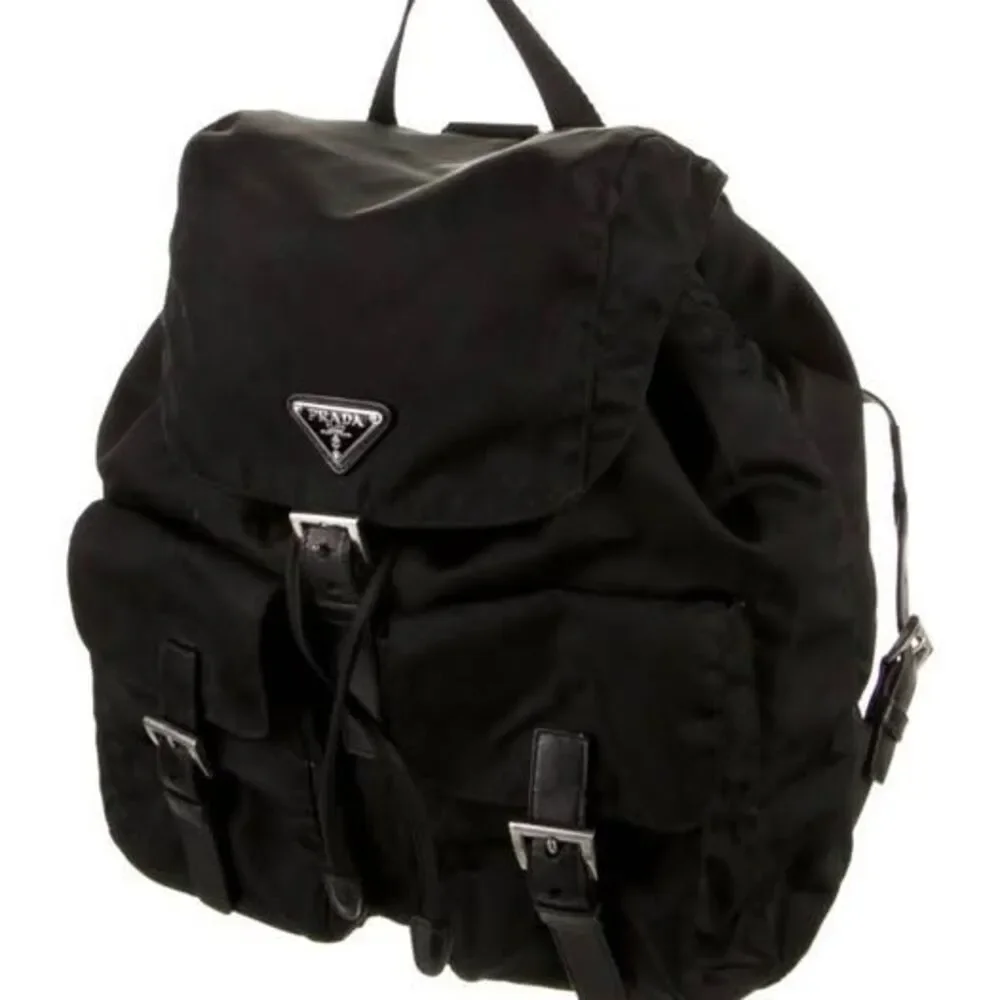 Prada Black Nylon Backpack - Authentic Medium/Large (15" Height) - Picture 2 of 4